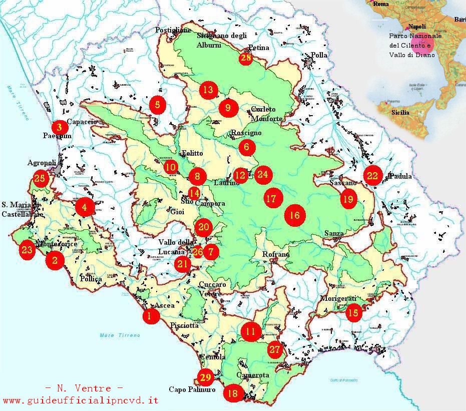 itinerari parco del cilento