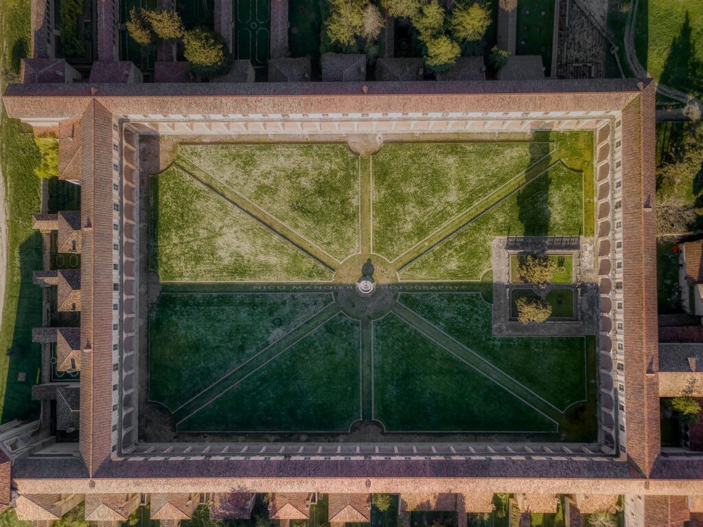 certosa di padula chiosco dall'alto